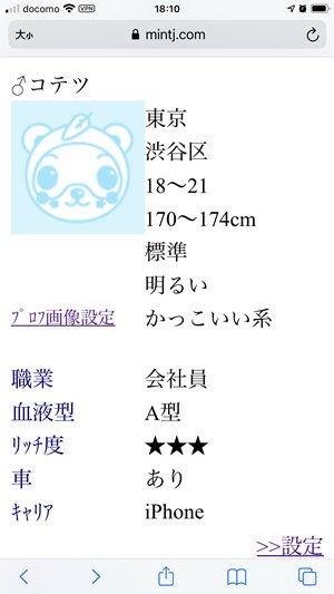 Jメールのプロフィールの特徴